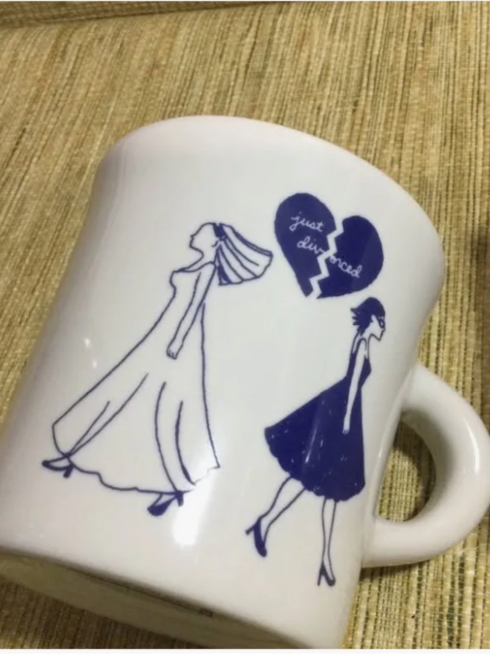 Fishs Eddy brides break up mug